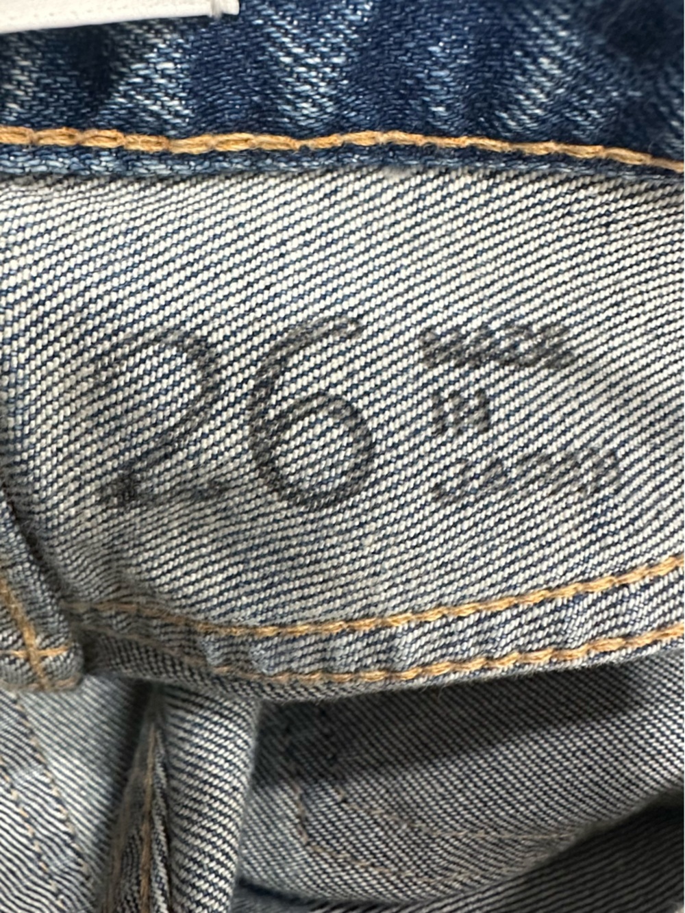 Moussy Vintage Rhett Slim Tapered Jeans 26 Medium Wash Blue Denim - Picture 7 of 8